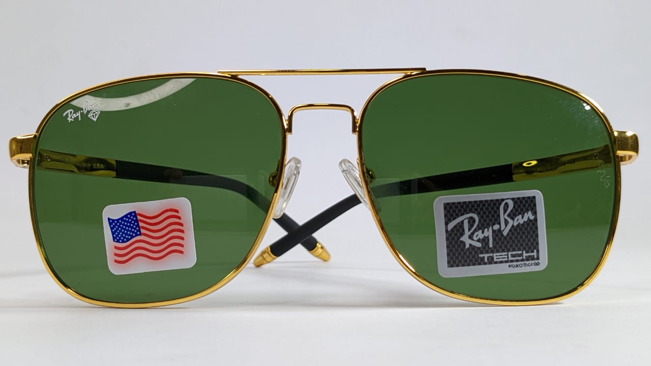 Ray-Ban TECH Aviator Sunglasses -  Gold-Plated Frame with Polarized G-15 Lenses