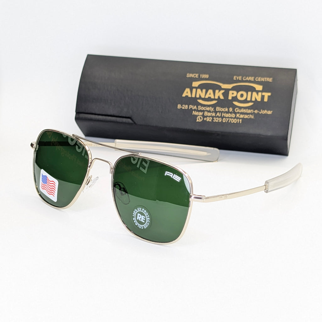Ratangular metal sunglasses