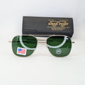 Ratangular metal sunglasses