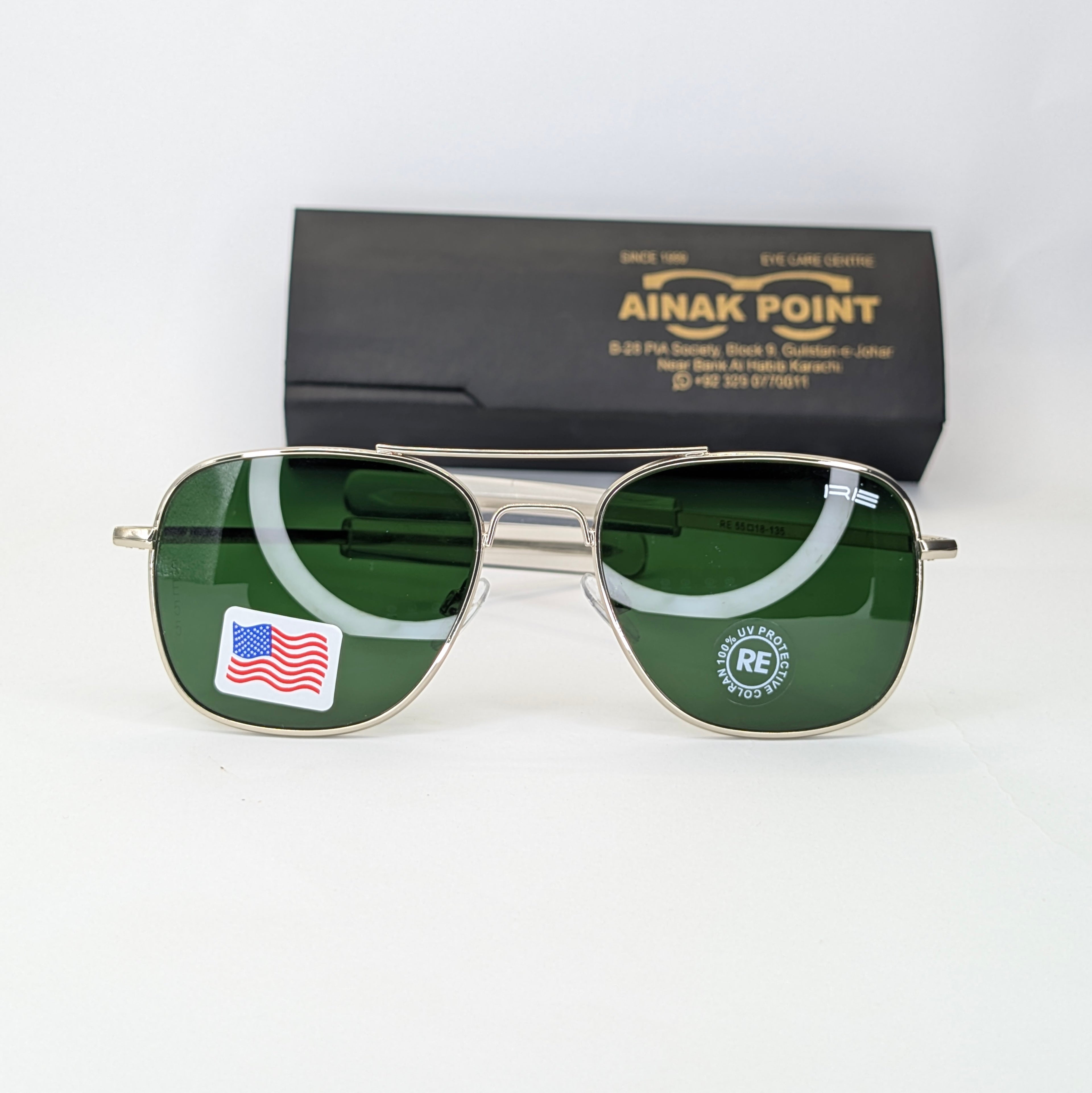 Ratangular metal sunglasses