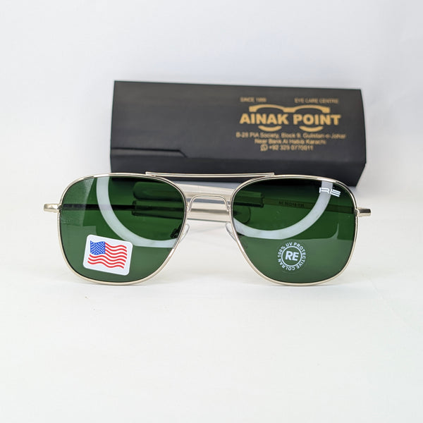 Ratangular metal sunglasses