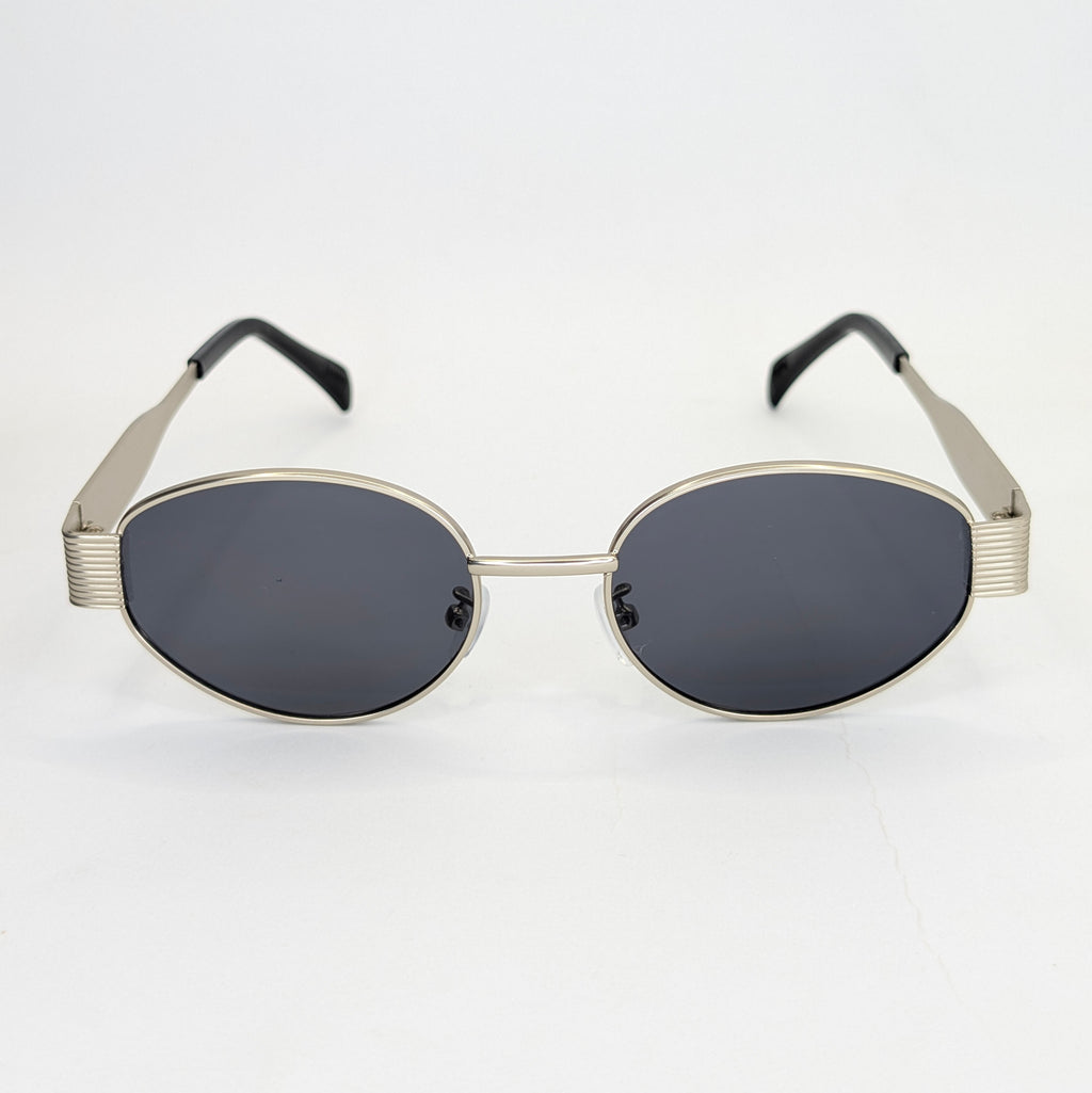 Oval metal sunglasses