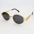 Oval metal sunglasses